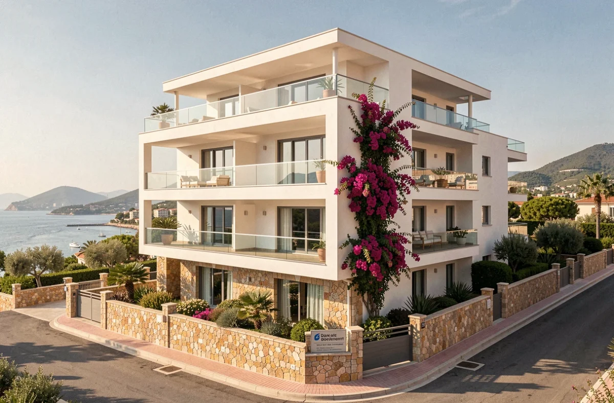 Immeuble résidentiel haut de gamme Azur Réalisation à Nice avec vue panoramique sur la Baie des Anges